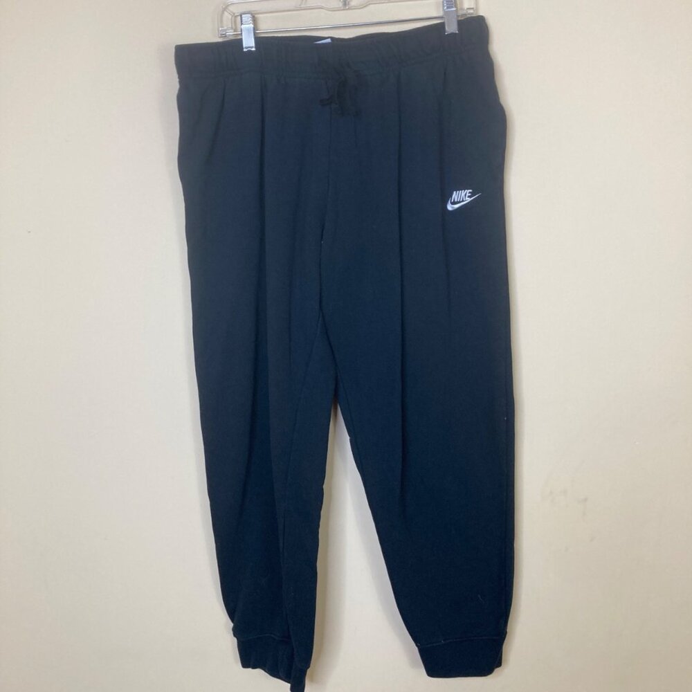 Nike Fleece Joggers Womens XL Black Pockets Sweatpants Workout